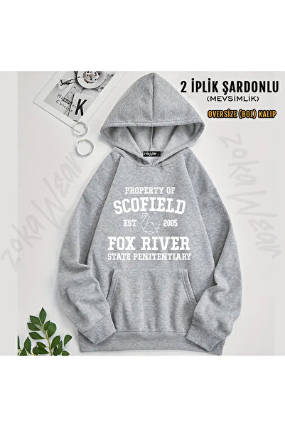 ZOKAWEAR Prison Break Scofield Design Printed Hooded Sweatshirt (2 Thread)