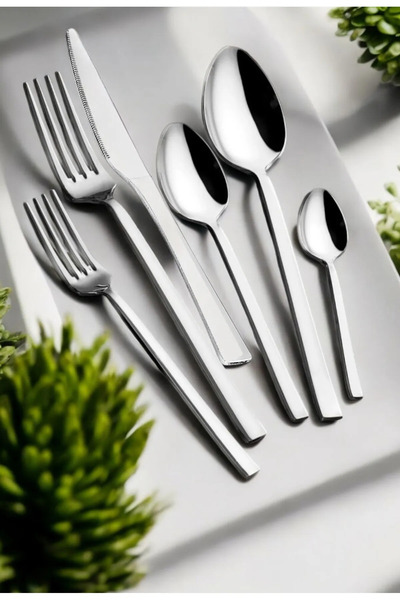ENASHOP Line Series Simple 6-Person 36-Piece Cutlery Set