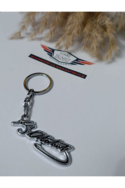 ESEMİZ سلسلة مفاتيح معدنية بتوقيع مصطفى كمال أتاتورك - هدية سيارة معدنية بتوق...