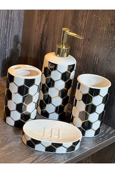 YASAR CONCEPT طقم حمام سيراميك سيرافيتا 4 قطع