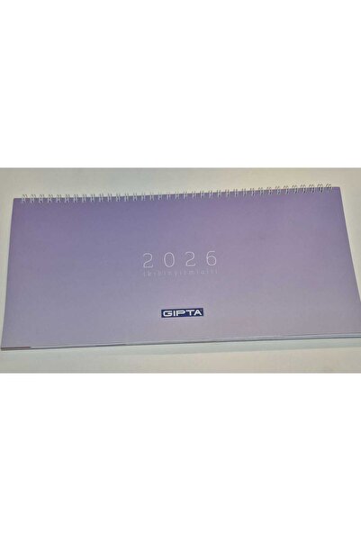 Gıpta 2026 SPİRALLİ MASA TAKVİMİ 16X33 506_PXK MOR