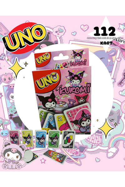 Marka Kuromi Uno Kartı 112'li Oyun Kağıdı