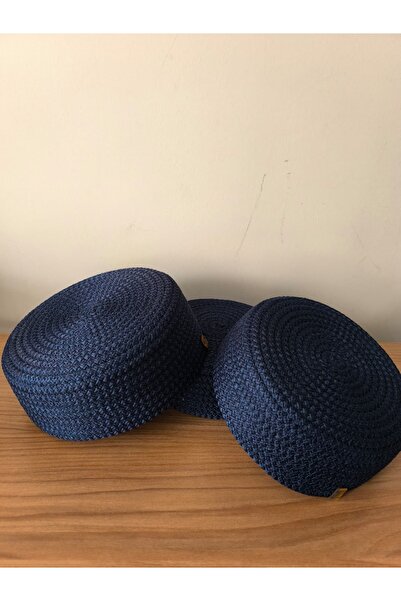 Naspar 3-х секційний синій кошик, кошик для рушників, органайзер для кухні та ванної кімнати, багатофункціональний набір кошиків 22x8 см