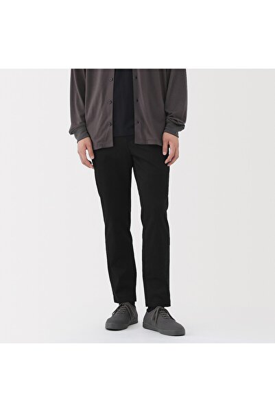 Muji بنطال تشينو مطاطي ضيق (طول 76 سم)