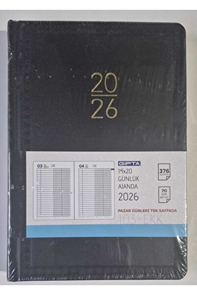 Gıpta 2026 Ajanda 14x20 Ticari Ajanda 103-Ekk