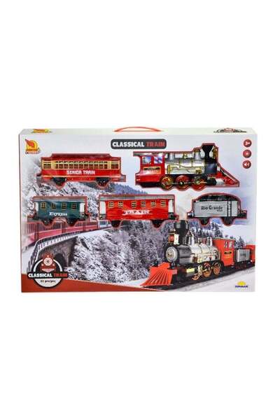 Sunman 1553 Klasik Tren Seti Sesli ve Işıklı 22 Parça