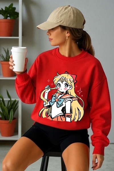 ArtYus Tricou unisex cu mânecă lungă Moon Warrior Transfer cu imprimeu guler ...