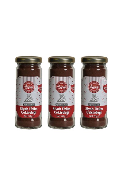 Rumeli Hardaliye 70 gr Öğütülmüş Siyah Üzüm Çekirdeği X 3 ADET