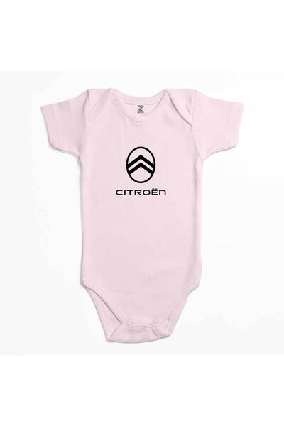 CrowsGate بدلة أطفال من Citroen New Logo باللون الوردي