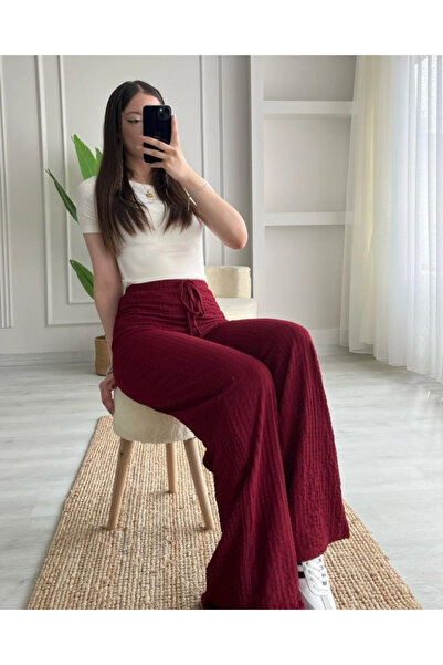 Hugglii Bubble Gofre Kadın Pantolon