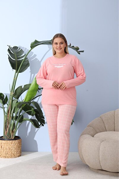 embody Pijamale confortabile din bumbac pentru femei, set cu bluză și pantalo...