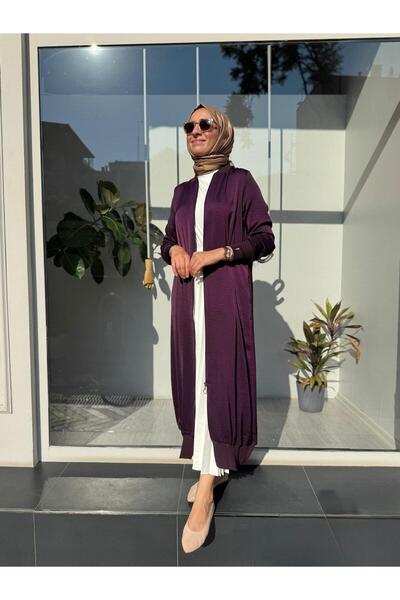 Invee 6430 Model Ferace cu glugă de culoare prune