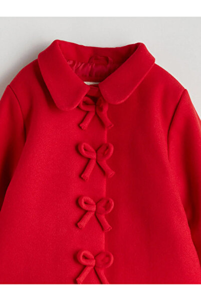 LC Waikiki Lcw Baby Red Girl's Cashmere Coat