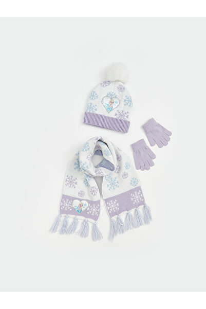 LC Waikiki Create Your Style from Uzg Store |   Frozen Printed Girl's Scarf Beanie Gloves Set
