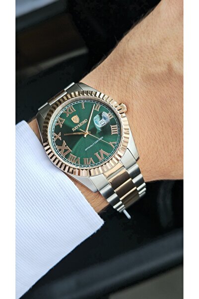 Raymond ساعة يد رجالية RYM-611821 - الموسم الجديد - كوارتز - ستانلس ستيل - مضمونة - أصلية