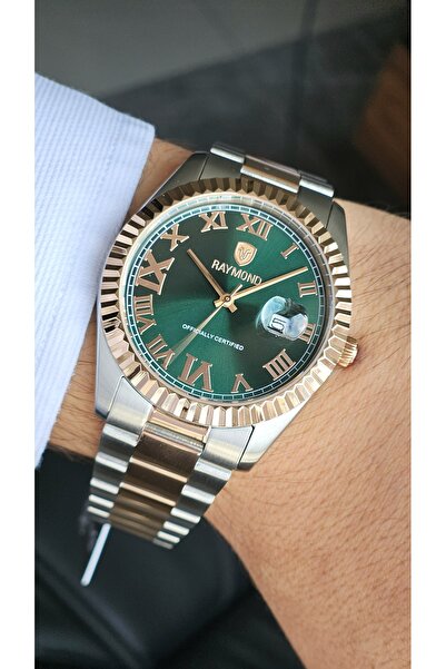 Raymond ساعة يد رجالية RYM-611821 - الموسم الجديد - كوارتز - ستانلس ستيل - مضمونة - أصلية