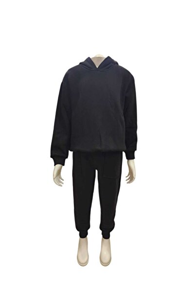 Ahsenimbebe Set de trening cu glugă groasă pentru fetiță