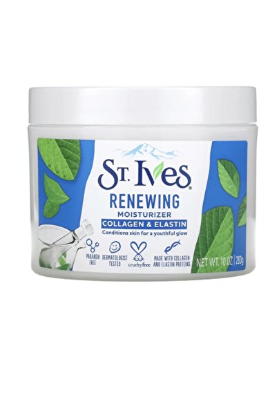 SANT سانت ايفز كريم مرطب للبشرة بالكولاجين والإيلاستين - 283 جم