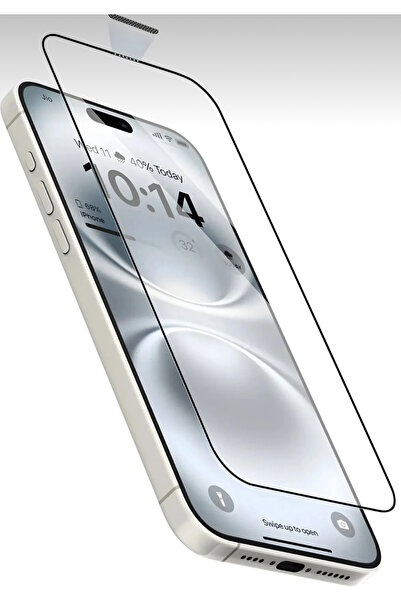 SOLİD CASE iPhone 17 Pro Max Kırılmaz Cam 5D Tam Kaplayan 9H Temperli Ekran K...