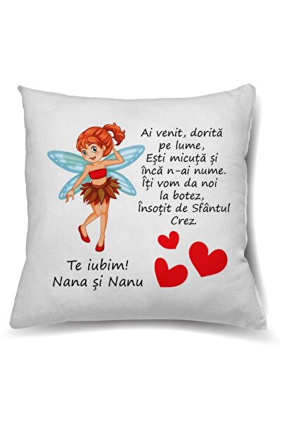 CrisPrint Pernă personalizată 40x40 cm – Cadou de la bunica și bunica