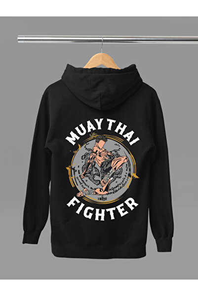 MAGORS سترة رياضية للملاكمة التايلاندية مطبوعة من القطن بأكمام طويلة وثلاثة خ...