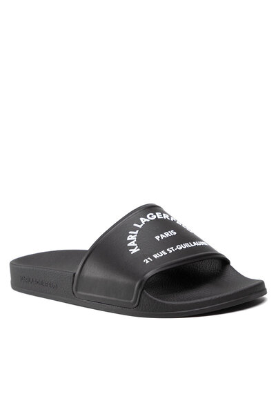 Karl Lagerfeld Ανδρικές σαγιονάρες μαύρες KARL LAGERFELD-KL70008