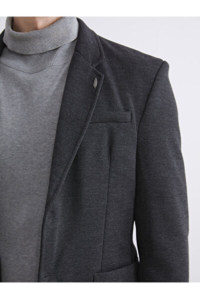 LC Waikiki Ανδρικό μπλέιζερ με στάνταρ καλούπι ανθρακί