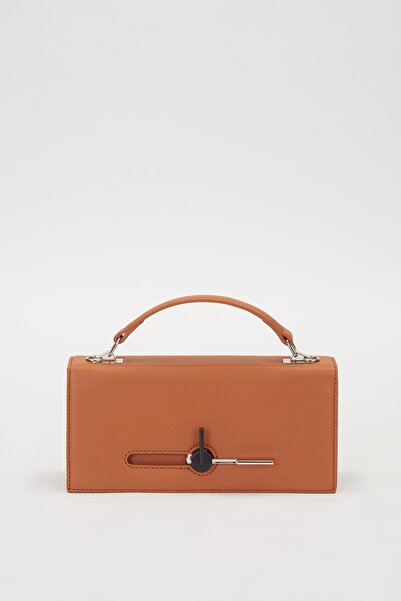 Levidor Camel Flip Lock Shoulder Bag