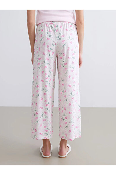LC Waikiki Beli Lastikli Çiçekli Kadın Pijama Alt