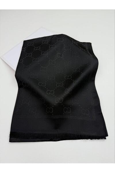 Miorel Scarfs G Desen Simli Kaşmir İpek Şal 4 Mevsim Silk Scarfs Cashmere Sha...