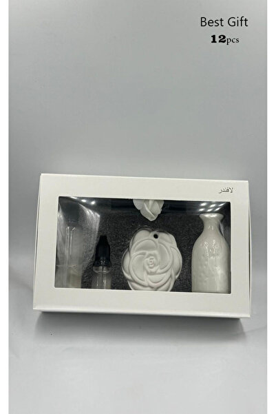 GIFT Marble Diffusers Set in the shape of a rose with scent, 2 pieces (12 pieces)