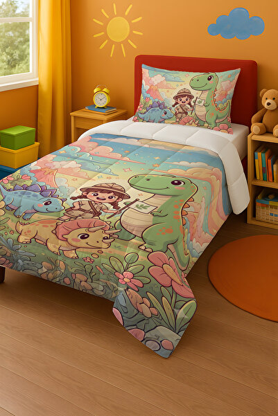 Viadela Dinosaur Adventure Children's Quilt