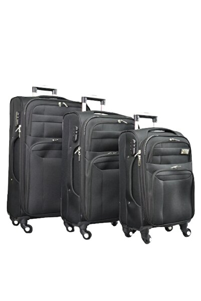 OEM Set 3 cărucioare, Perfect Line, poliester, cu extensie, diverse dimensiun...