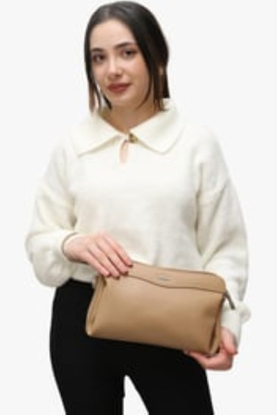 SOSELA Льняна портфельна сумка 67-6012 Пісочна