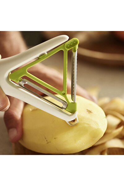 Generic 2-in-1 peeler for straight peeling and thin slicing