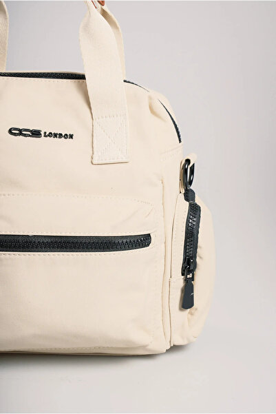 ÇÇS Women's Fabric Bag with Hand and Shoulder Straps