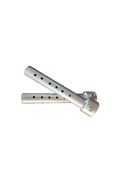 Universal Motosiklet Egzoz Susturucusu 42mm Gri 2 Adet