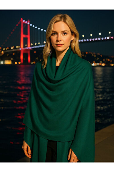 fiore fashion Modal Cashmere Plain Shawl Dark Color