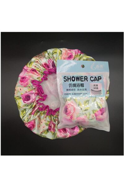 Generic Reusable Shower Cap to Keep Hairstyles and Hair from Wetting 3 Pieces Random Color