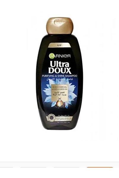 Garnier غارنيبه شامبو الترائو 600 مل للتنقية واللمعان الفحم الاسود