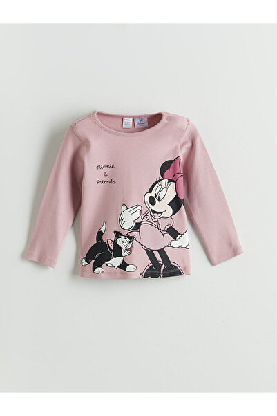 LC Waikiki Minnie Mouse Baskılı Kız Bebek Tişört ve Tayt 2'li