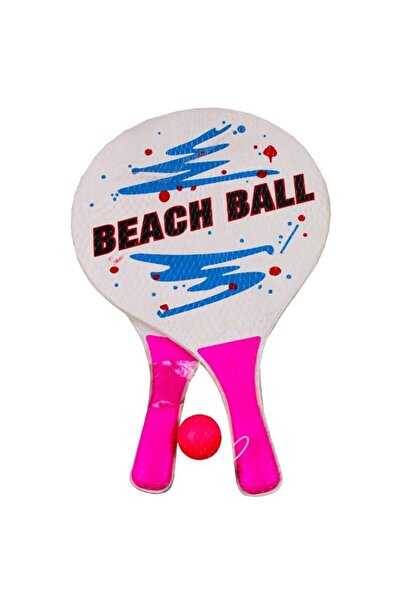 Lisinya Beach Ball Wooden Racket - 3394 - Pink (Lisinya) Tygoo