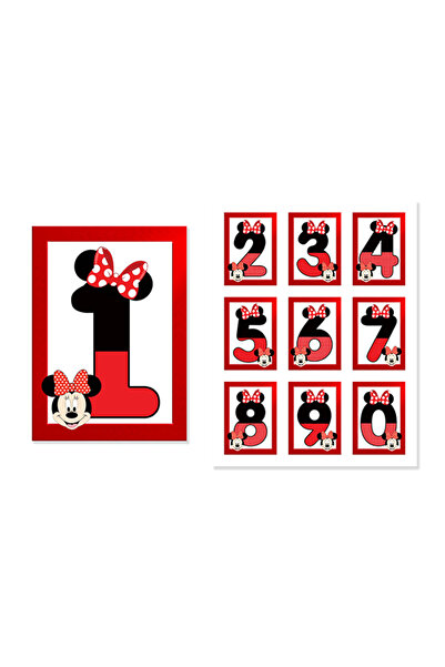 OEM Set 10 Cifre Magnetice Minnie Mouse