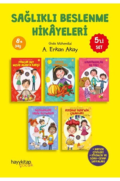 İthaki Yayınları Sağlıklı Beslenme Hikayeleri 5'li Set "30 Hikaye"
