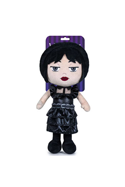 LUDIRO Wednesday Addams Plush Doll 25 Cm – Soft Toy, Original Giochi Preziosi