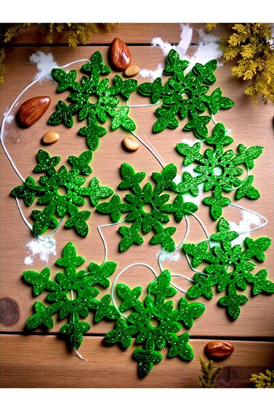 Armada Ornament de agățat pentru brad de Crăciun, cu fulgi de zăpadă argintiu...