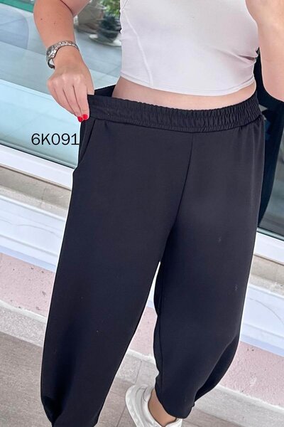 İnce Topuk Modal Fabric Harem Pants 6K091