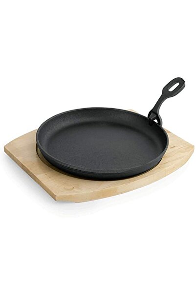 Moratti România Serving pan 22cm, removable handle and wooden tray 27x23x1.5