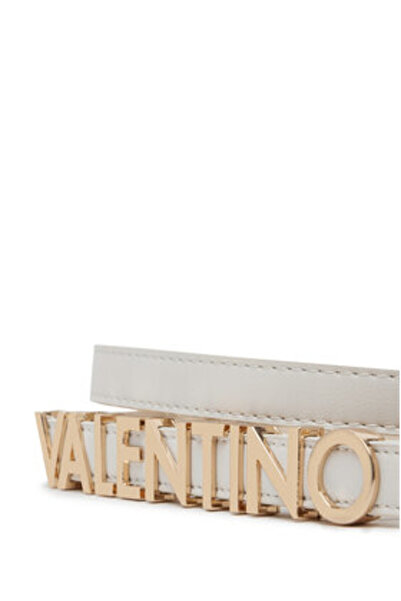 Valentino Γυναικεία Ζώνη Γυναικεία λευκή VALENTINO-VCS6W555 963 BIANCO/ORO