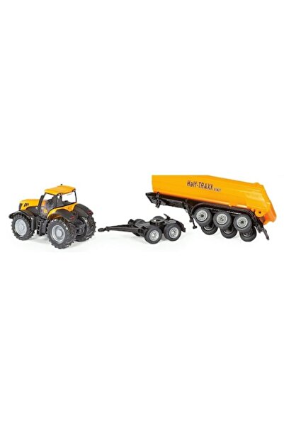 Siku Tractor JCB 8250 cu remorcă basculantă Jumătate Traxx 1858 Scara 1:87